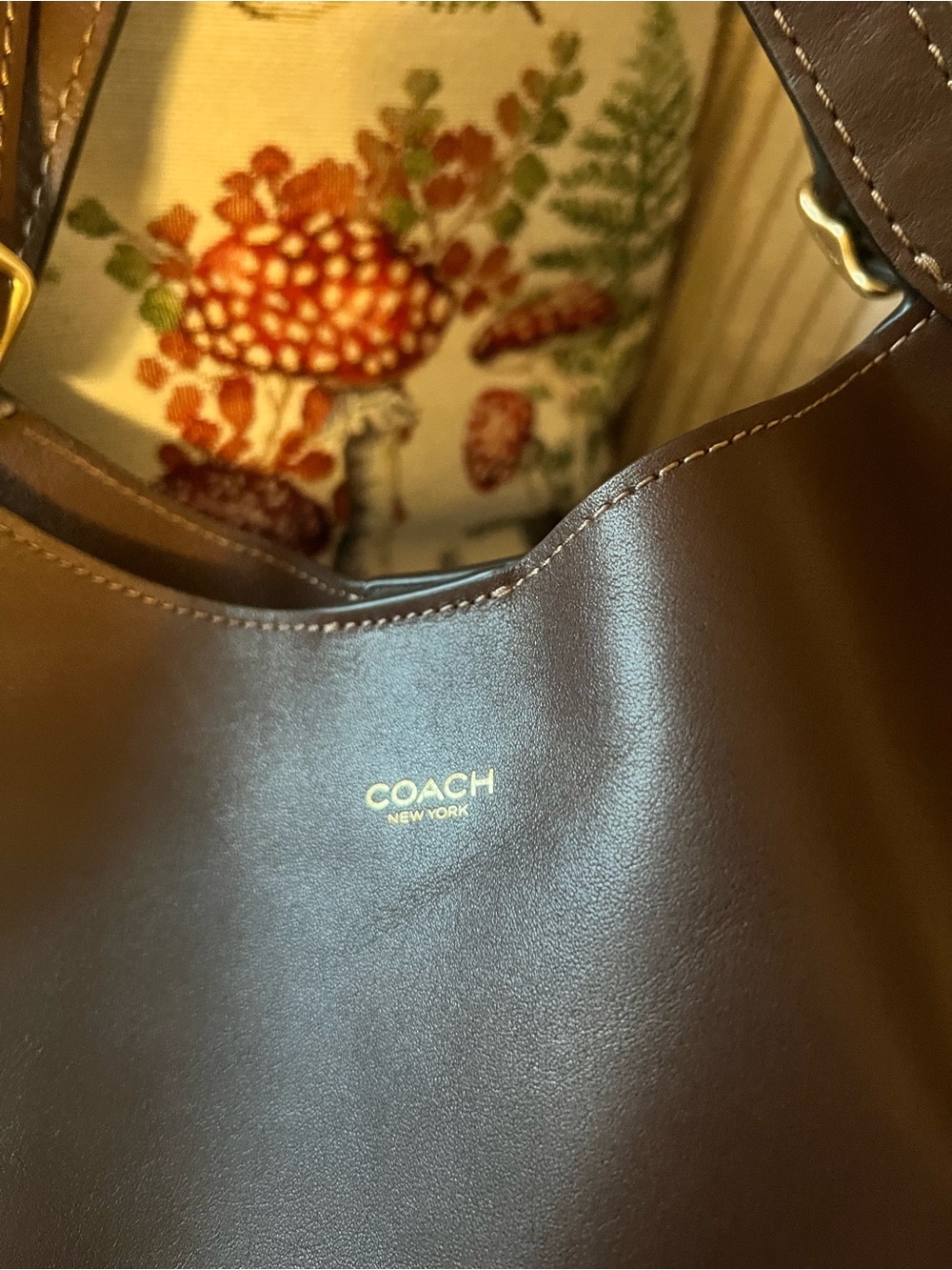 EUS Coach Maple Brown Gramercy Tote - Picture 2 of 6